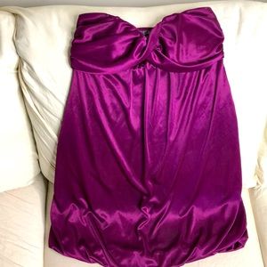Forever21 Violet Satin Tube Dress